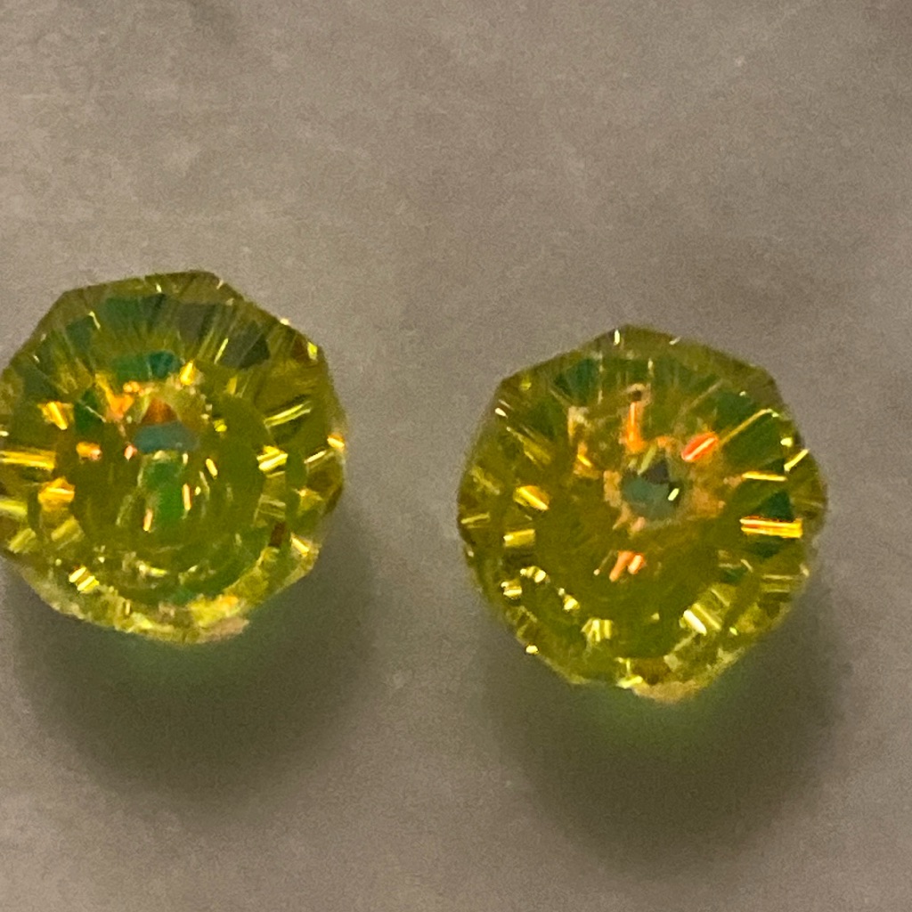 Crystal Ab Beads: 8mm Rondelle (30)